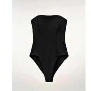 Zara Black strapless swimsuit
